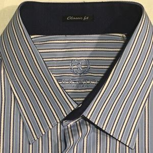 Bugatchi Uomo XL Sky Blue Dress Shirt NWT $149.99